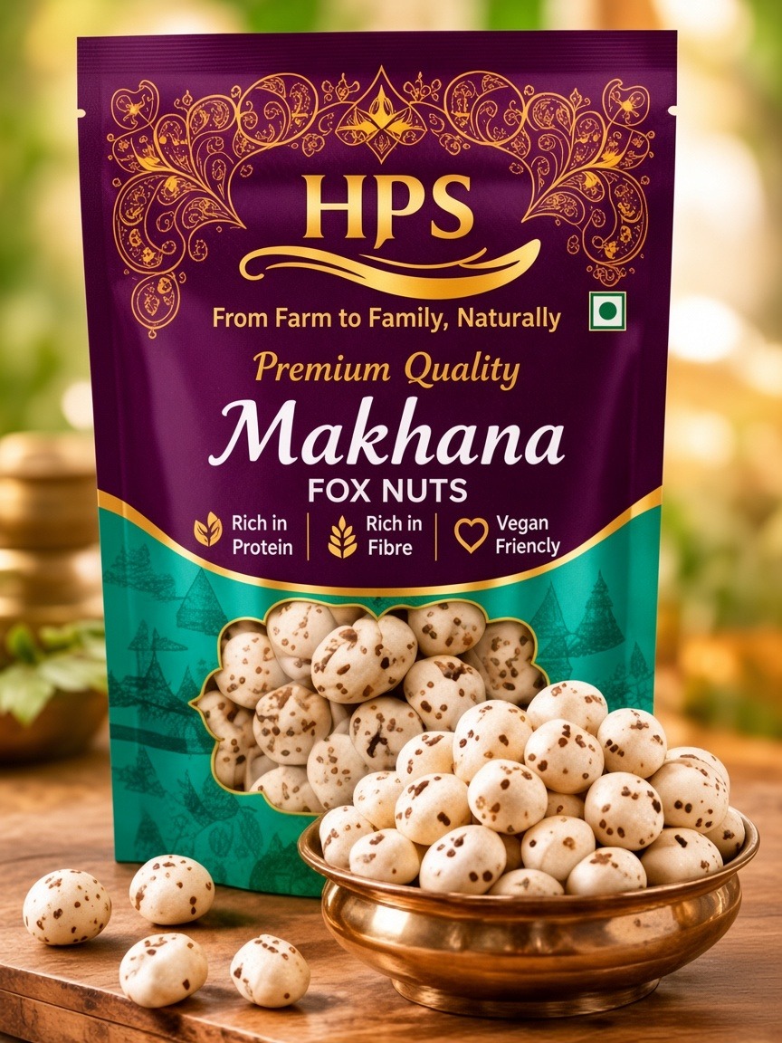 HPS makhana packet with roasted makhana
