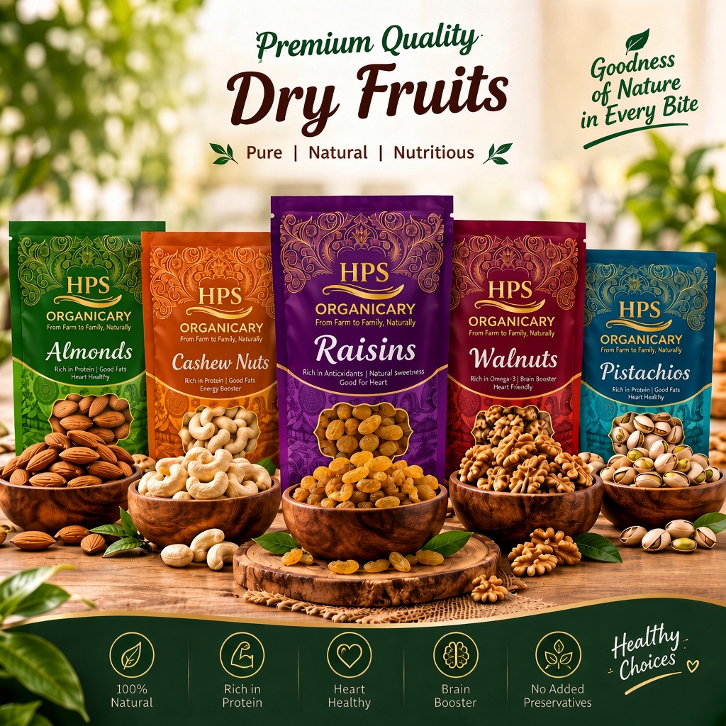 Assortment of HPS makhana and dry fruit packs